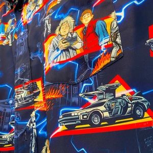 RSVLTS Back To The Future Button Up Short Sleeve Medium